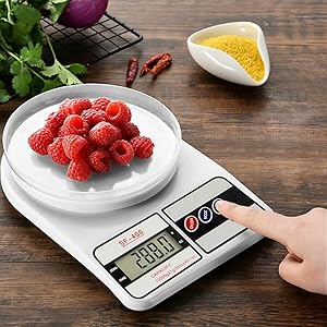 Precision Digital Kitchen Scale – 10kg Electronic Food Weighing Scale for Baking & Fitness
