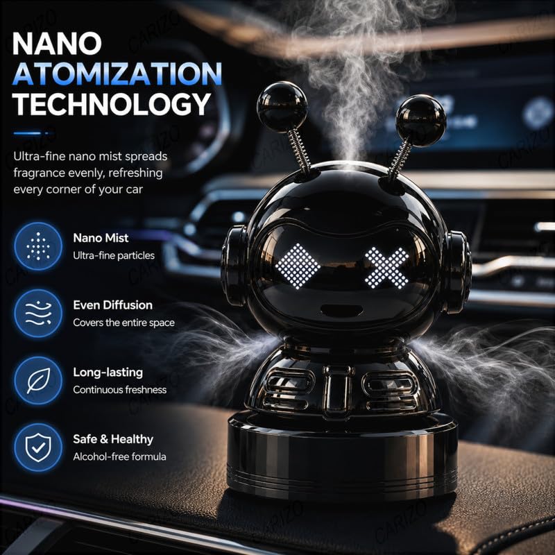 CARIZO Red Smart Motion Sensor Car Perfume Diffuser for Car Home Office | Aroma Diffuser