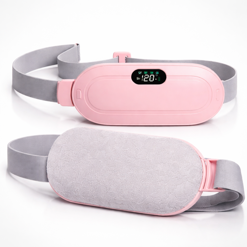 Portable Menstrual Heating Pad – Cordless Electric Waist Massager with 3 Heat Levels