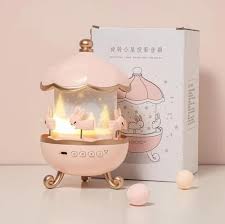 Rabbit Sky Merry-Go-Round Projector – Rotating Musical Night Light & Bedroom Decor