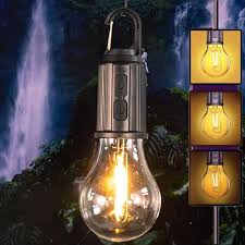 Rechargeable Retro LED Camping Bulbs – Portable Hanging Tent Light & Emergency Lamp