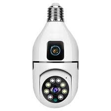 360° Dual-Lens Wireless Light Bulb Security Camera