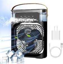 Portable 3-in-1 Desktop Air Cooler – Wireless Evaporative Humidifier & Misting Fan