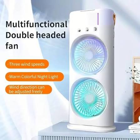 Double-Ended Portable misting Spray Fan with Remote Control