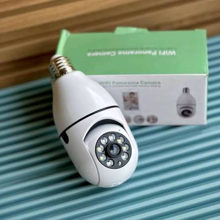 360° Dual-Lens Wireless Light Bulb Security Camera