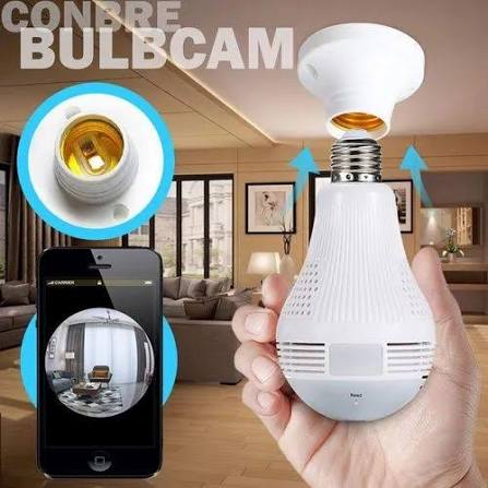 360° Dual-Lens Wireless Light Bulb Security Camera