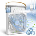 Portable 3-in-1 Desktop Air Cooler – Wireless Evaporative Humidifier & Misting Fan