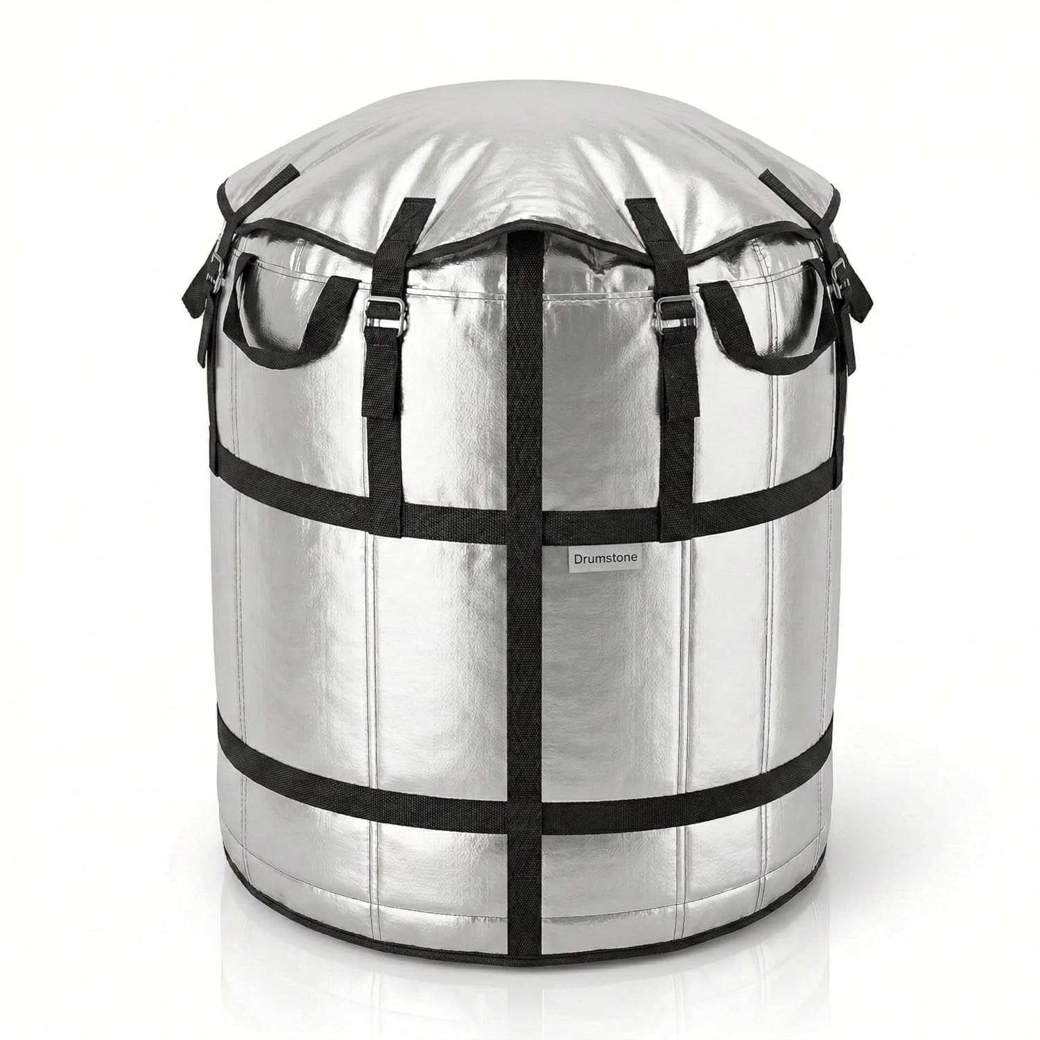 1000L Water Tank Insulation Cover, Heavy Duty UV Resistant Thermal Jacket for Outdoor Overhead Tanks, Waterproof Dustproof Multi-Layer Tank Cover with Straps for Rooftop Summer Protection